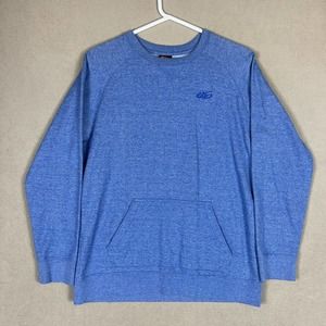 Nike 6.0 Womens XL Crew Neck Long Sleeve Blue Sweater‎ Pouch Pocket Logo